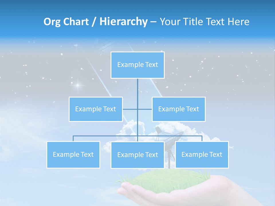 Grass Shining Internet PowerPoint Template