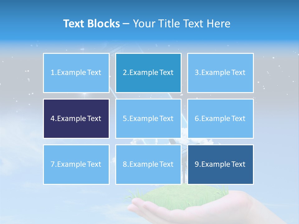 Grass Shining Internet PowerPoint Template