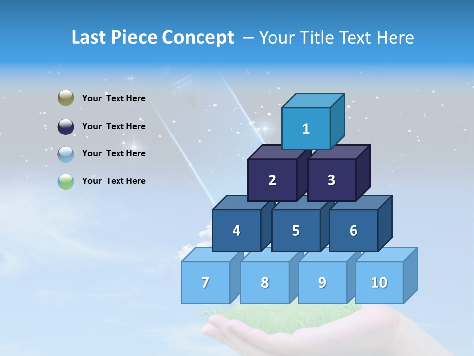 Grass Shining Internet PowerPoint Template