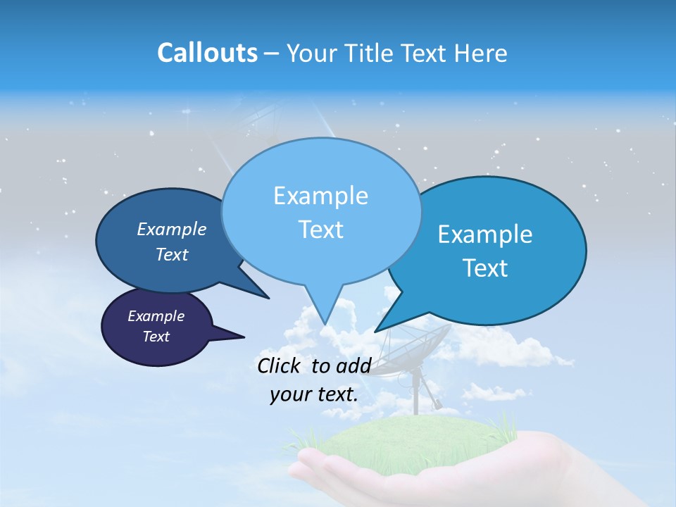 Grass Shining Internet PowerPoint Template