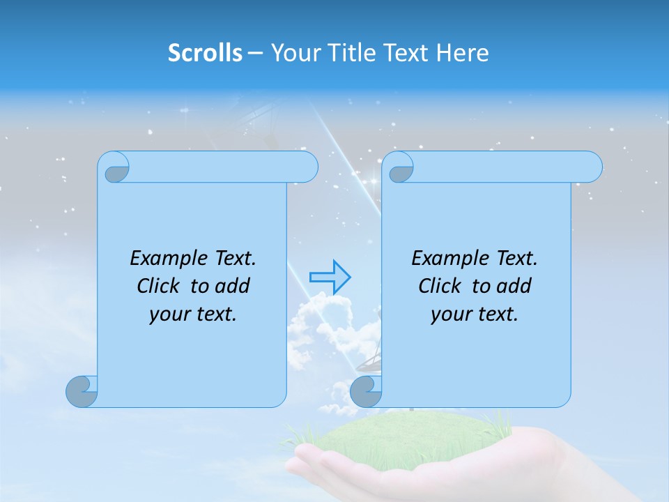 Grass Shining Internet PowerPoint Template