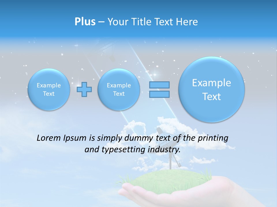 Grass Shining Internet PowerPoint Template
