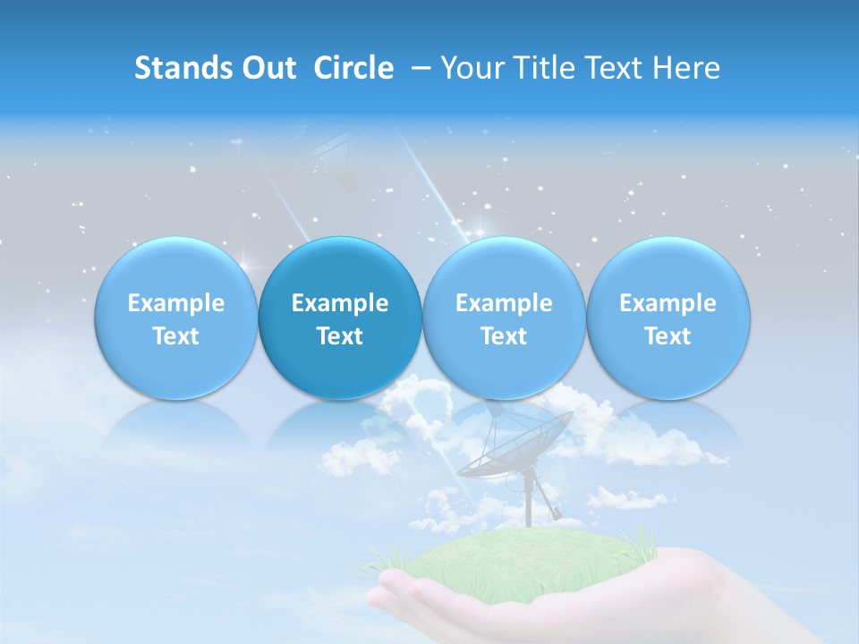 Grass Shining Internet PowerPoint Template