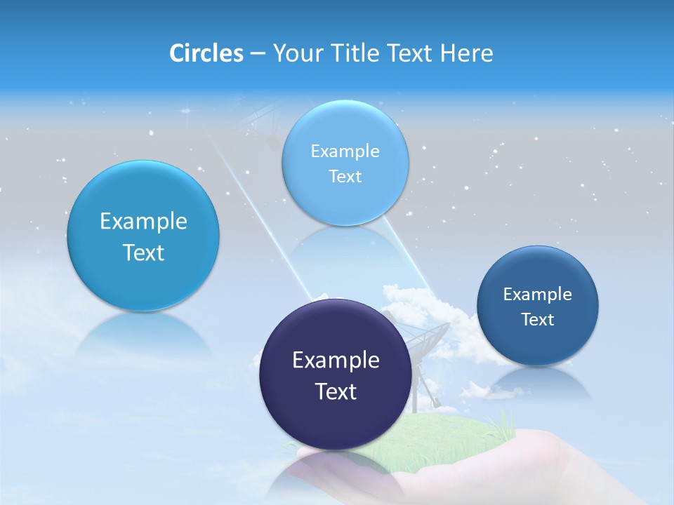 Grass Shining Internet PowerPoint Template