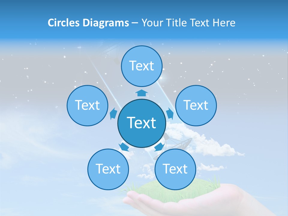 Grass Shining Internet PowerPoint Template