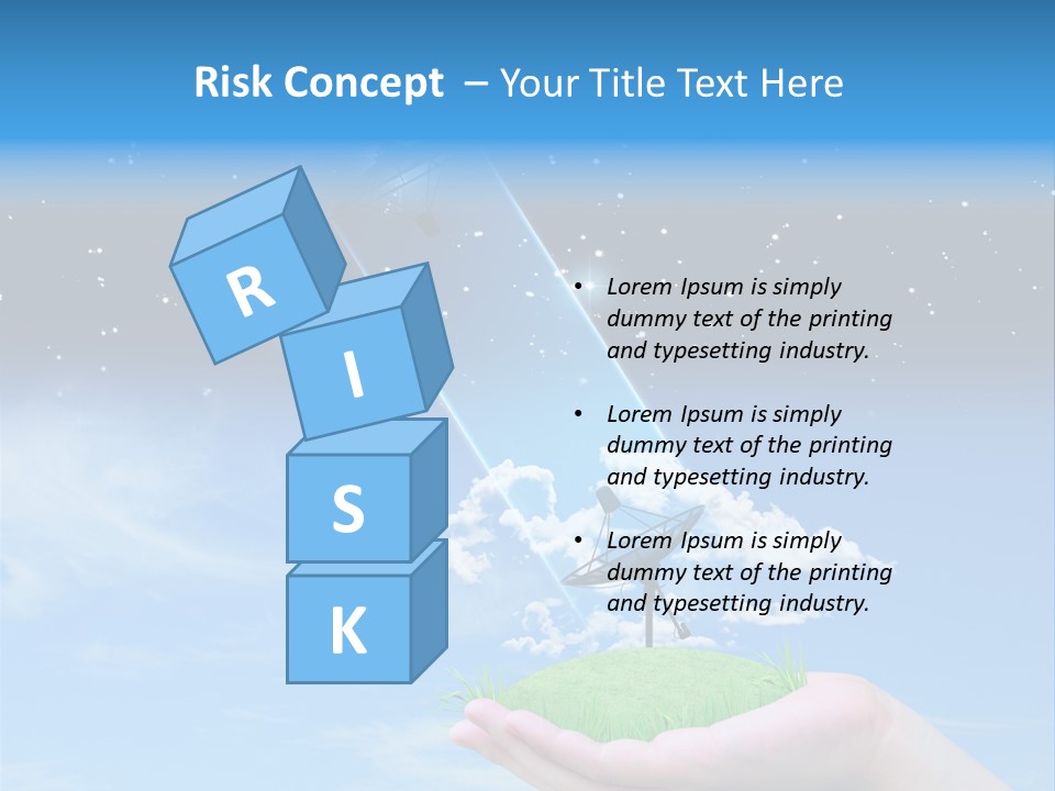 Grass Shining Internet PowerPoint Template