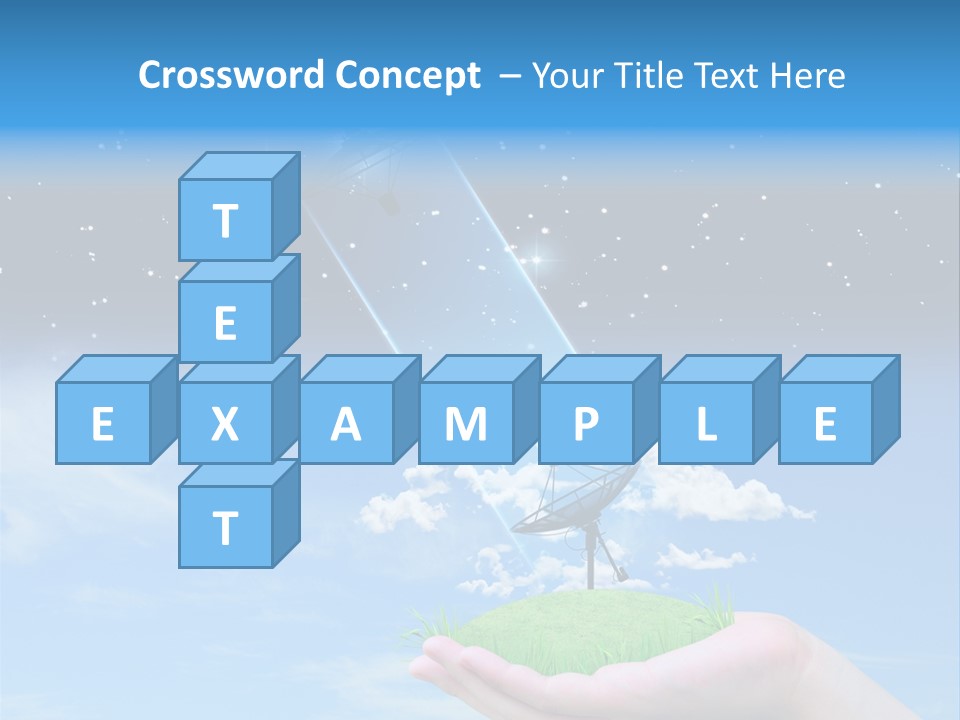 Grass Shining Internet PowerPoint Template