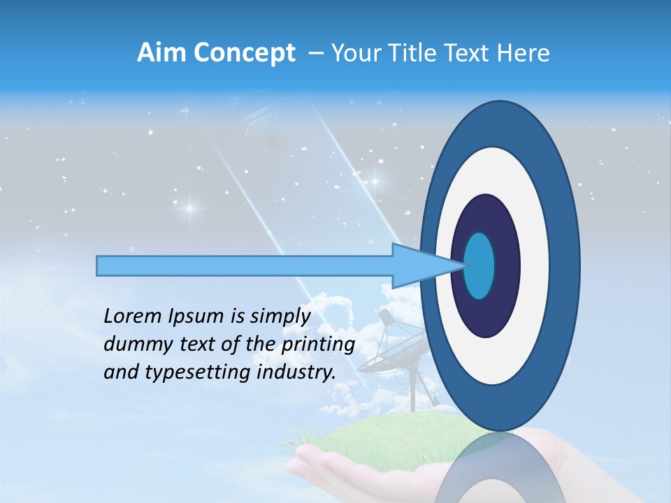 Grass Shining Internet PowerPoint Template
