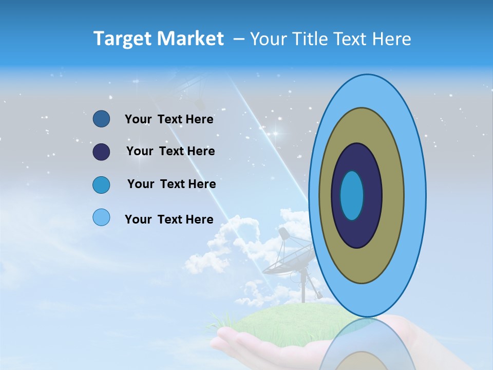 Grass Shining Internet PowerPoint Template