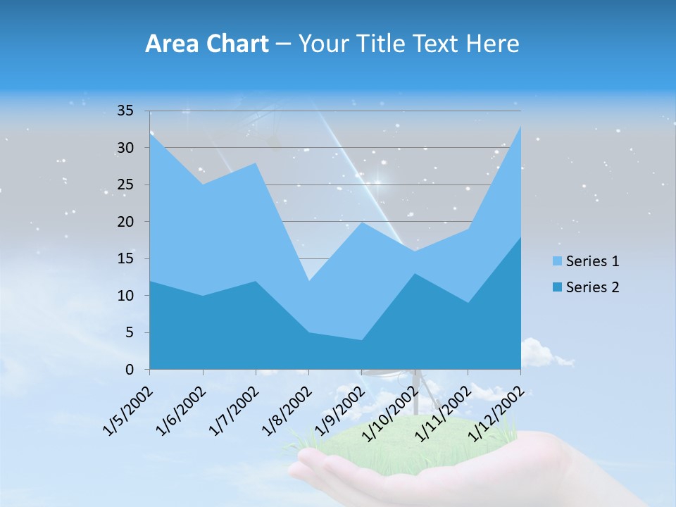 Grass Shining Internet PowerPoint Template