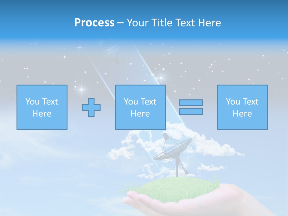 Grass Shining Internet PowerPoint Template