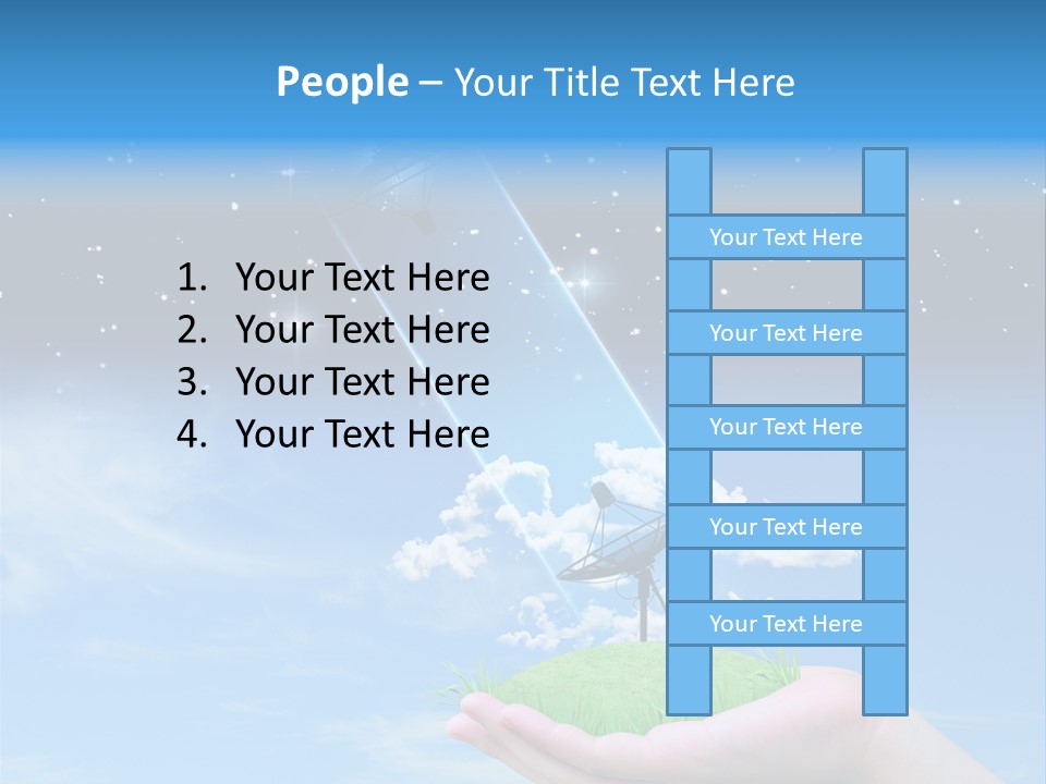 Grass Shining Internet PowerPoint Template