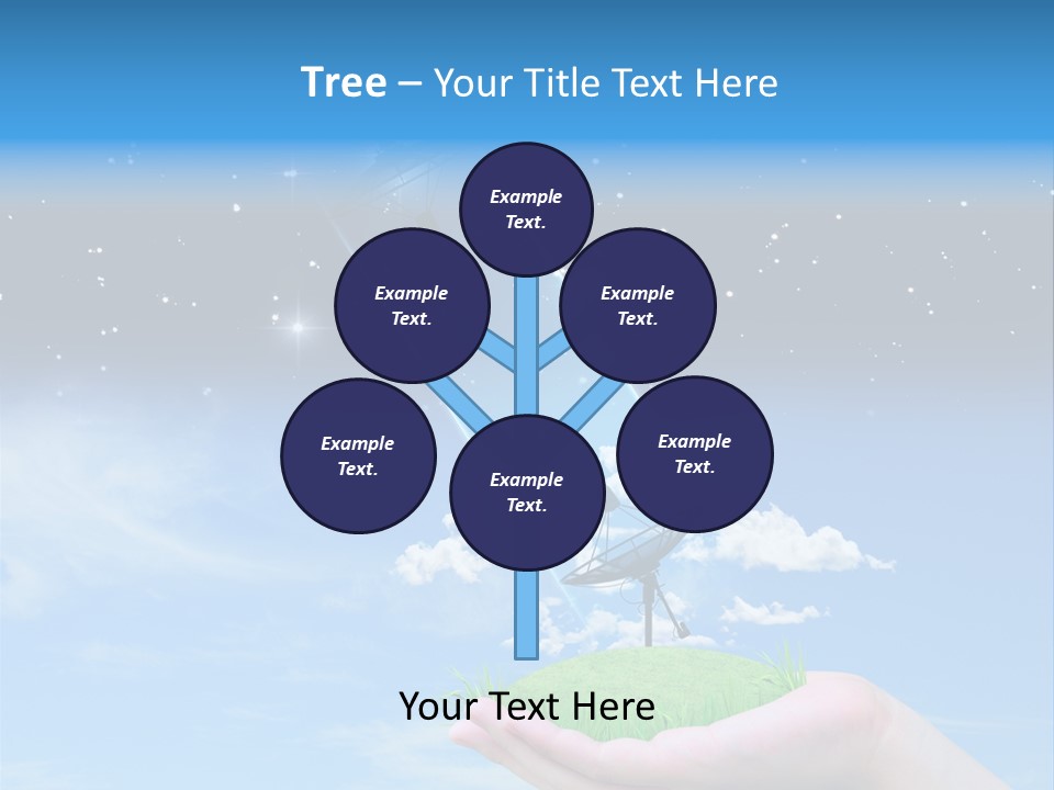 Grass Shining Internet PowerPoint Template