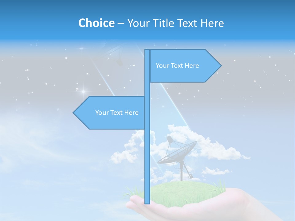 Grass Shining Internet PowerPoint Template
