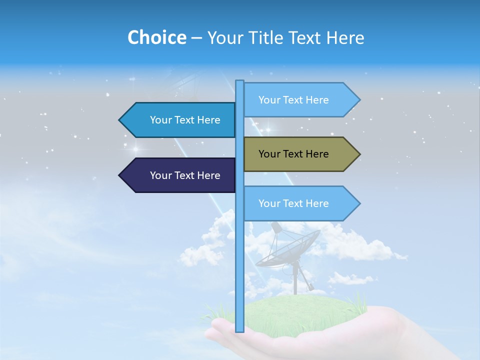 Grass Shining Internet PowerPoint Template