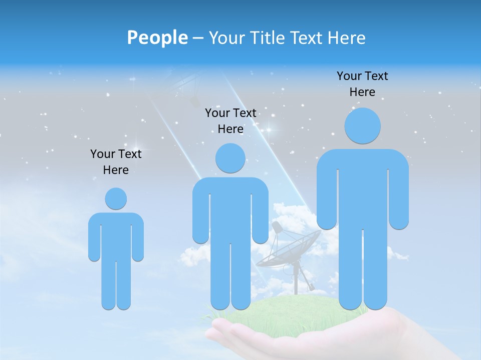 Grass Shining Internet PowerPoint Template