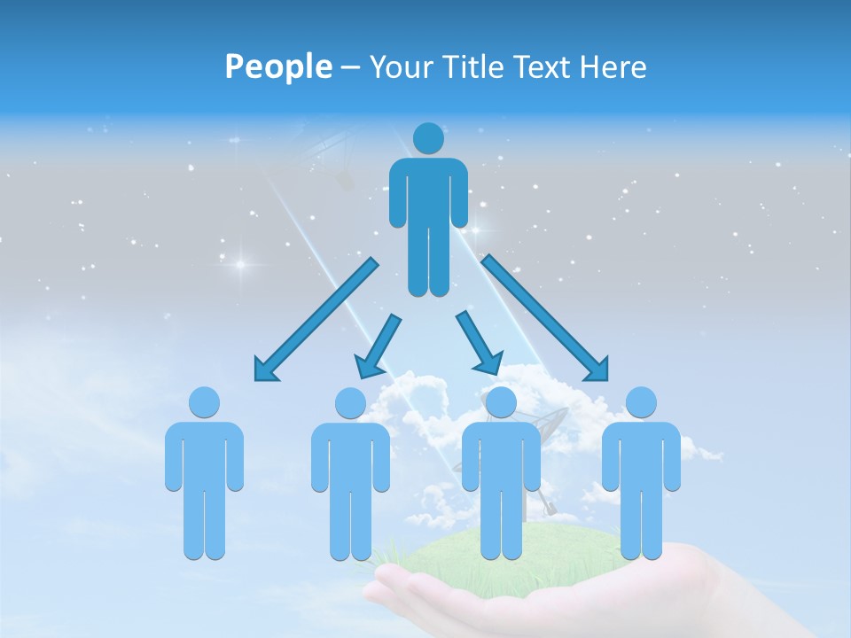 Grass Shining Internet PowerPoint Template