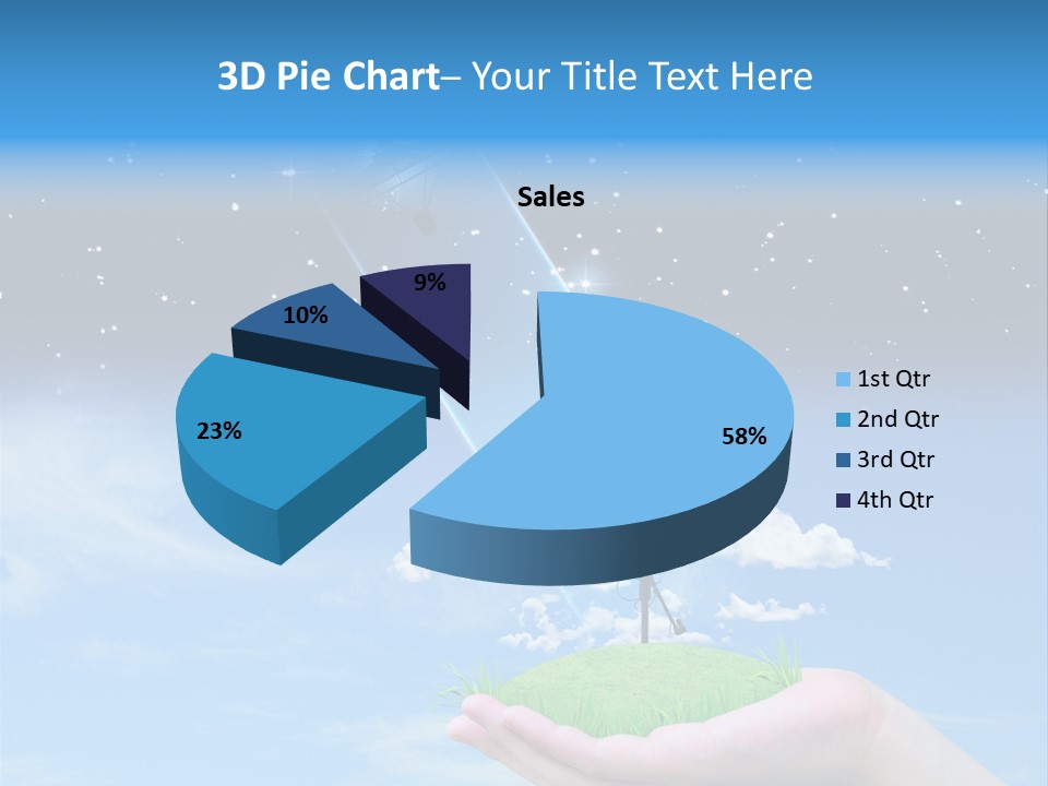 Grass Shining Internet PowerPoint Template