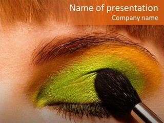 Makeup Accurate Lid PowerPoint Template