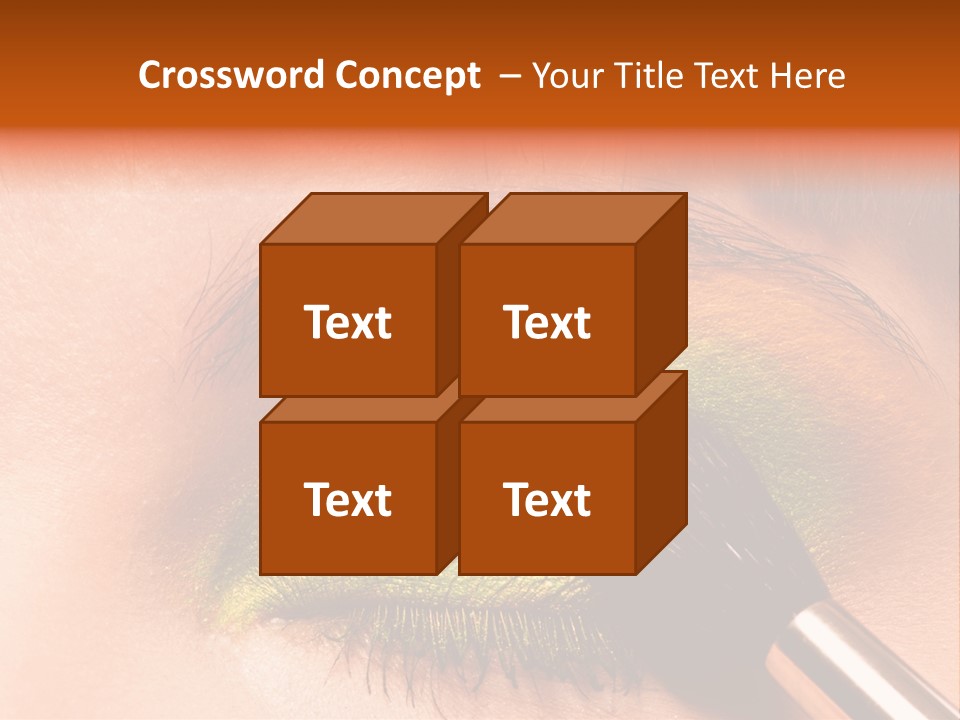 Makeup Accurate Lid PowerPoint Template