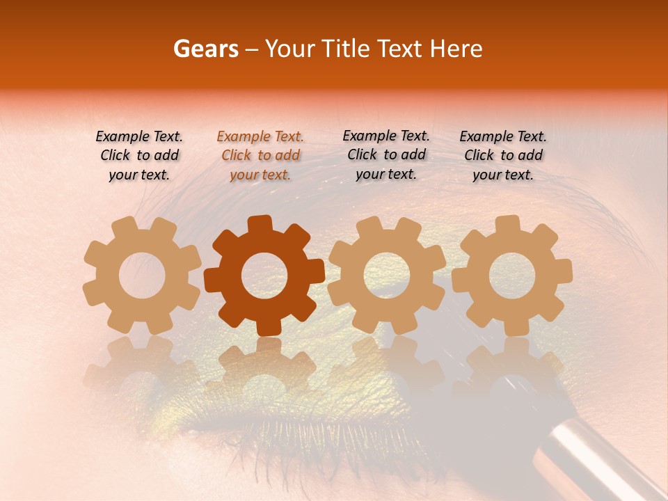 Makeup Accurate Lid PowerPoint Template