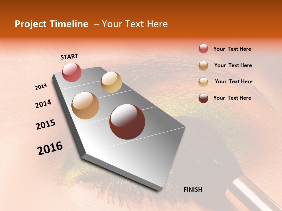 Makeup Accurate Lid PowerPoint Template