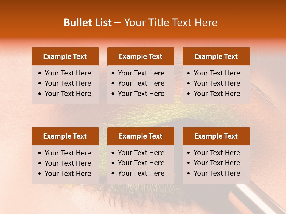 Makeup Accurate Lid PowerPoint Template