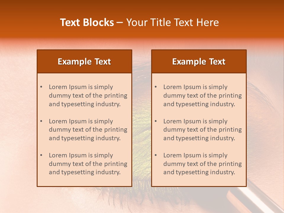 Makeup Accurate Lid PowerPoint Template