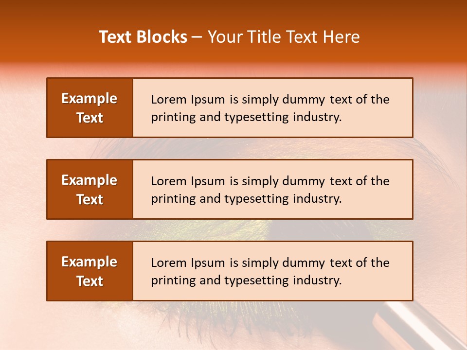 Makeup Accurate Lid PowerPoint Template
