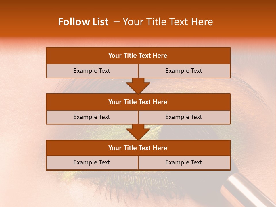 Makeup Accurate Lid PowerPoint Template