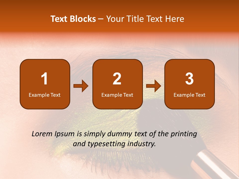 Makeup Accurate Lid PowerPoint Template