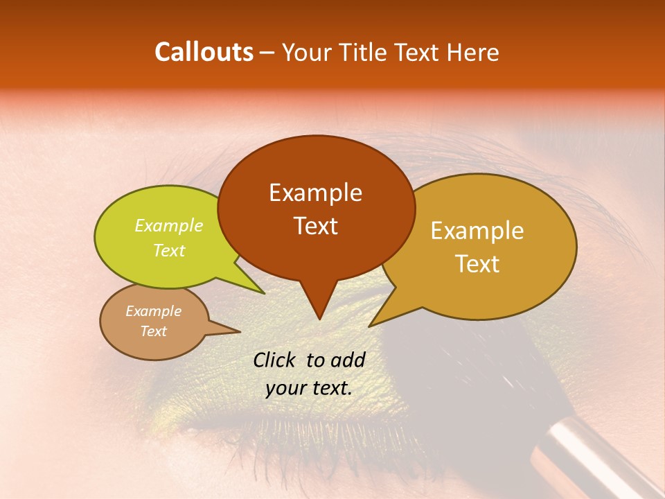 Makeup Accurate Lid PowerPoint Template