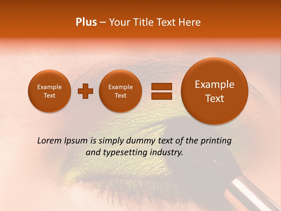 Makeup Accurate Lid PowerPoint Template