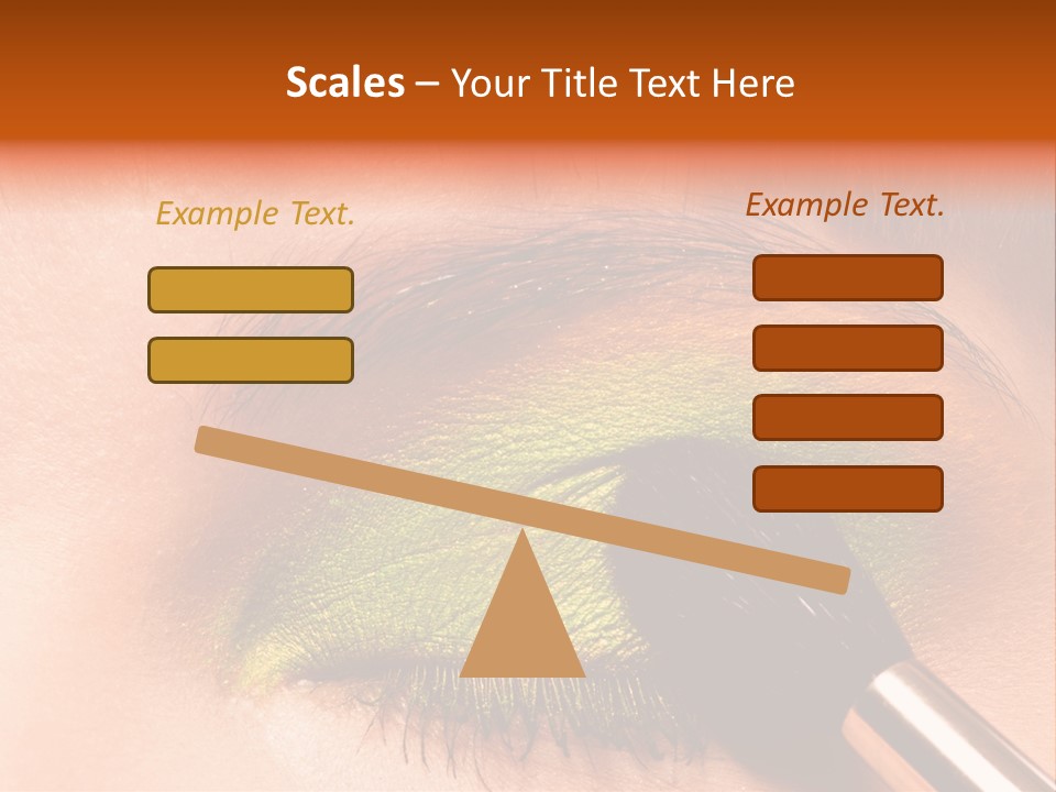 Makeup Accurate Lid PowerPoint Template