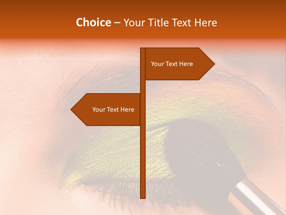 Makeup Accurate Lid PowerPoint Template