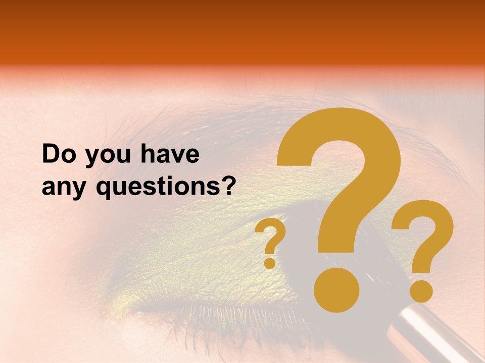 Makeup Accurate Lid PowerPoint Template