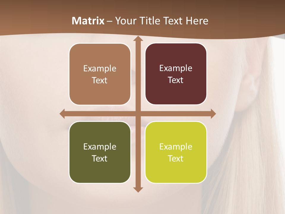 Eyes Clean Cheek PowerPoint Template