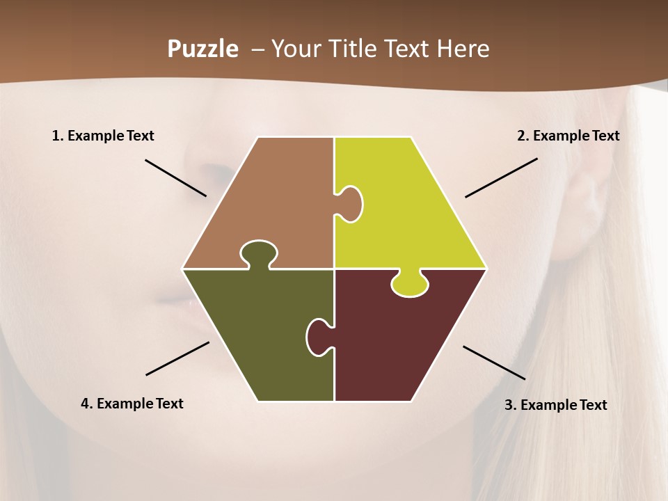 Eyes Clean Cheek PowerPoint Template