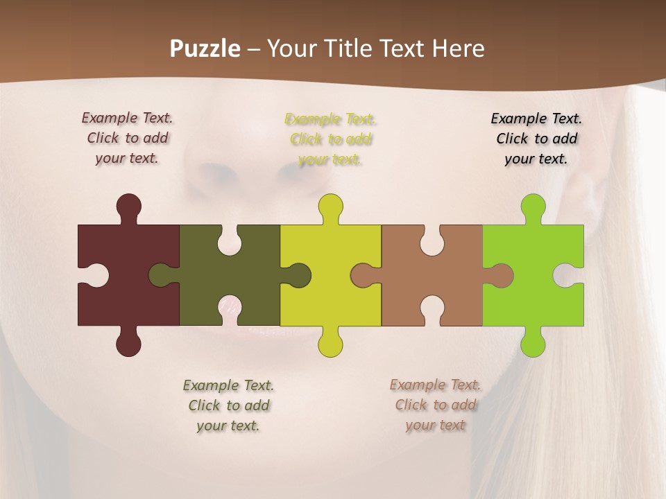 Eyes Clean Cheek PowerPoint Template