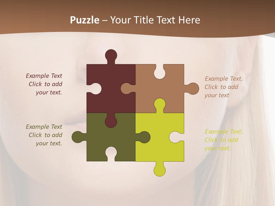 Eyes Clean Cheek PowerPoint Template