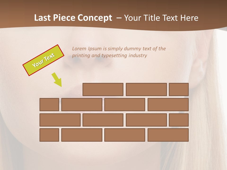 Eyes Clean Cheek PowerPoint Template