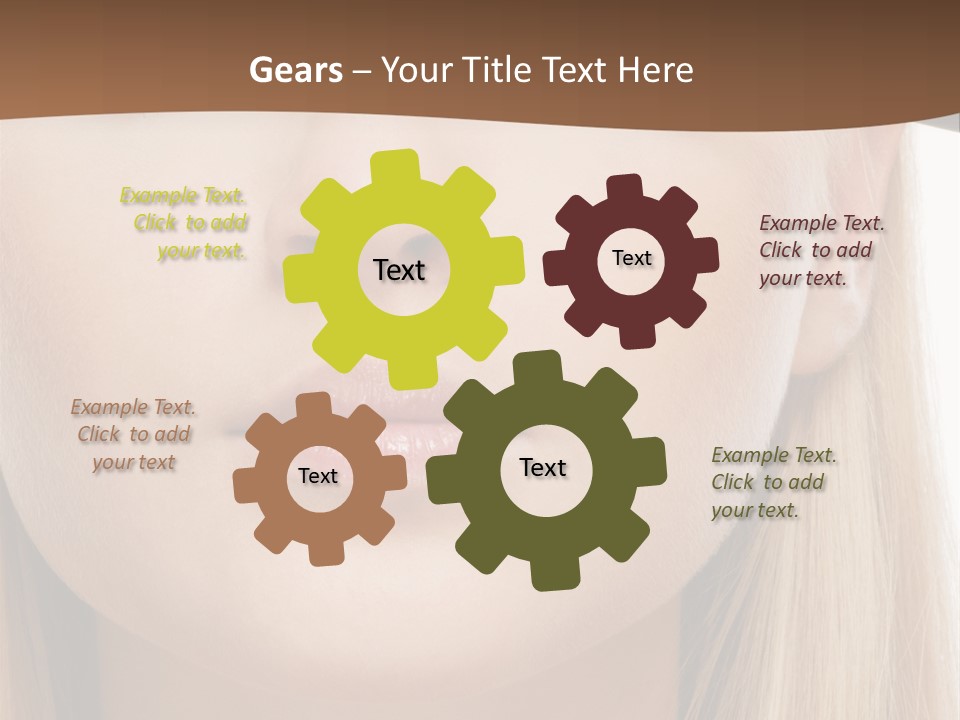 Eyes Clean Cheek PowerPoint Template