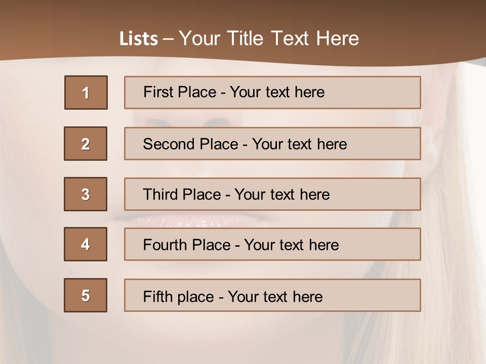 Eyes Clean Cheek PowerPoint Template