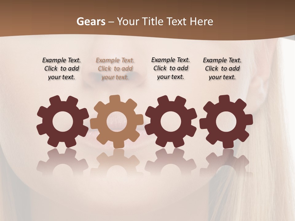 Eyes Clean Cheek PowerPoint Template