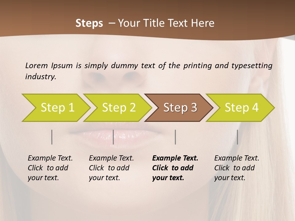 Eyes Clean Cheek PowerPoint Template
