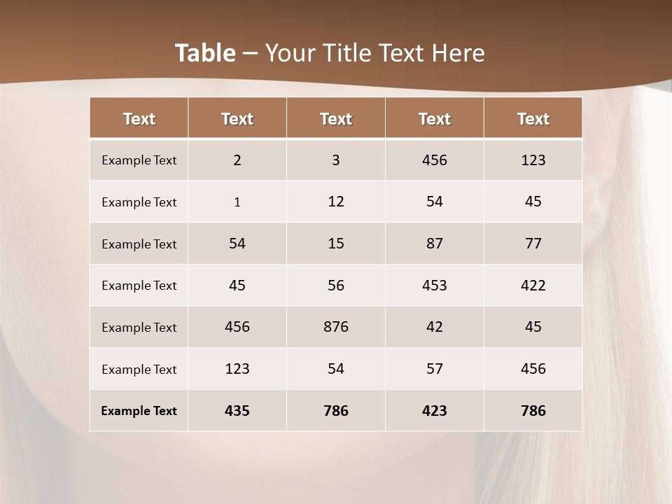 Eyes Clean Cheek PowerPoint Template