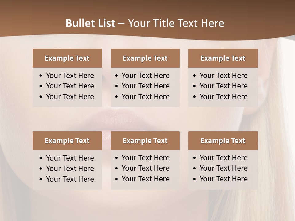 Eyes Clean Cheek PowerPoint Template