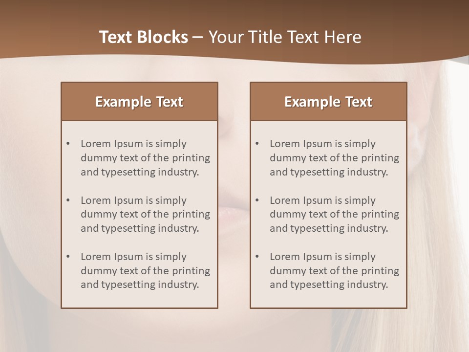 Eyes Clean Cheek PowerPoint Template