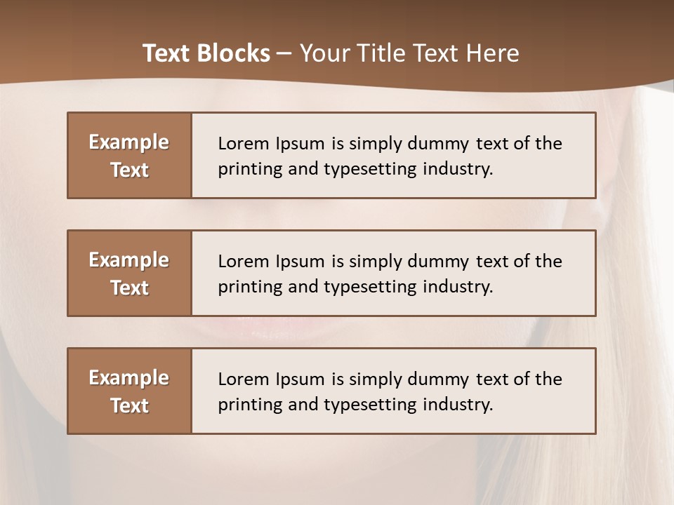 Eyes Clean Cheek PowerPoint Template