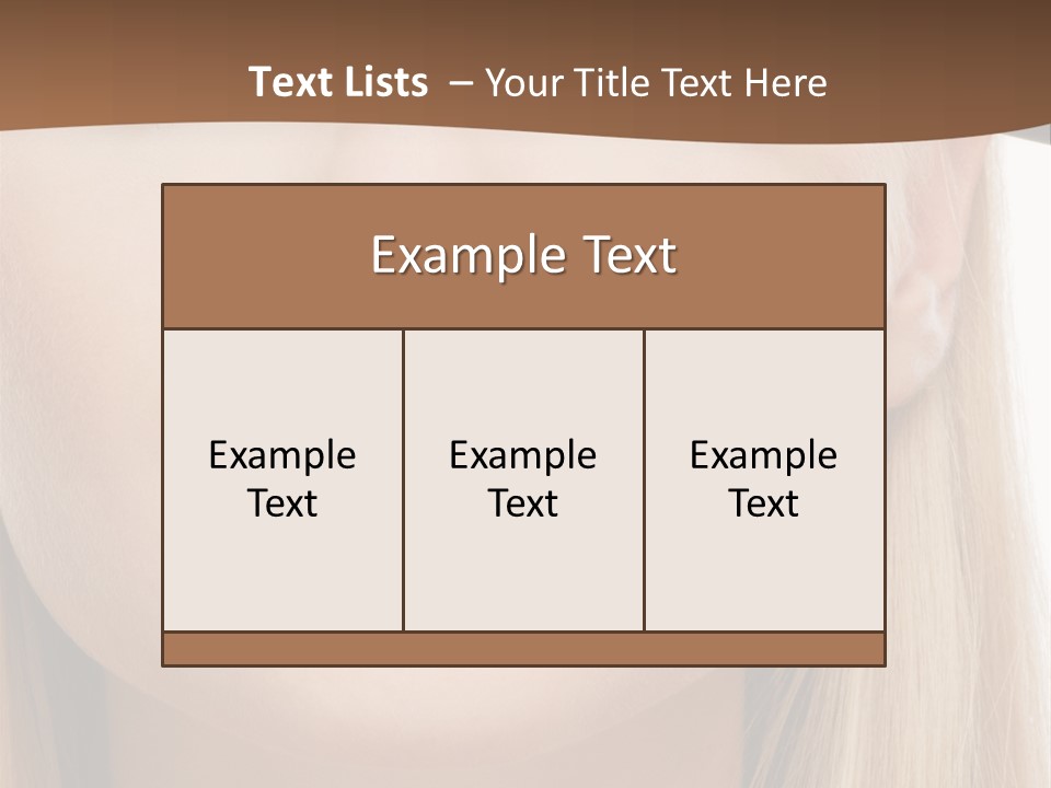 Eyes Clean Cheek PowerPoint Template